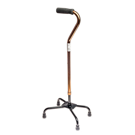 Vierfuß Gehstock höhenverstellbar aus Aluminium, stabiler Vierbein-Gehstock mit ergonomischem Griff, bis 100 kg belastbar