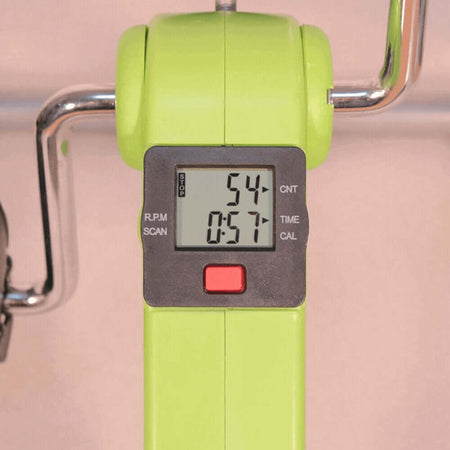 Rehabilitationstrainer Arme Beine mit LCD-Display am kompakten Heimtrainer, Anzeige von Zeit und Umdrehungen
