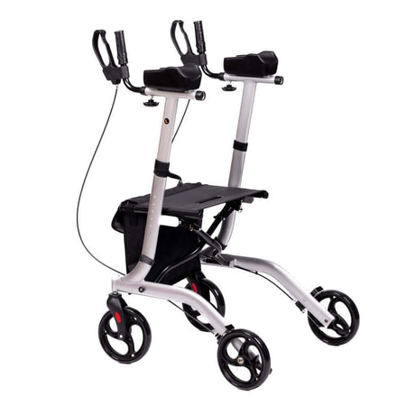 Arthritis Rollator Unterarmauflagen, faltbarer Aluminium-Rollator mit Unterarmstützen, leicht 8,2 kg, bis 136 kg belastbar