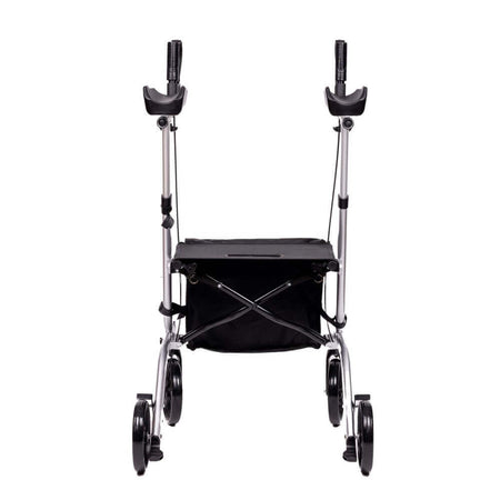 Arthritis Rollator Unterarmauflagen faltbar, leichter Aluminium-Rollator mit Unterarmstützen und Tasche, bis 136 kg