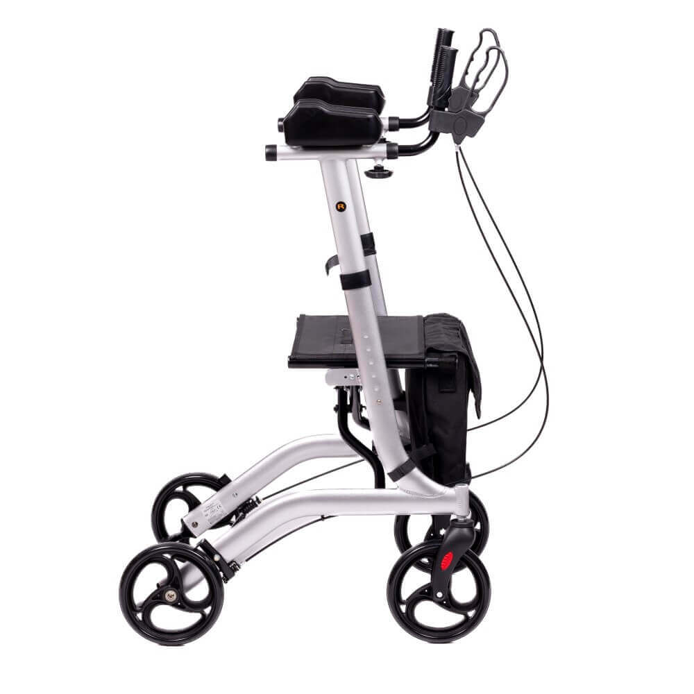 Arthritis Rollator Unterarmauflagen aus Aluminium, faltbar, 8,2 kg leicht, bis 136 kg belastbar, mit Tasche