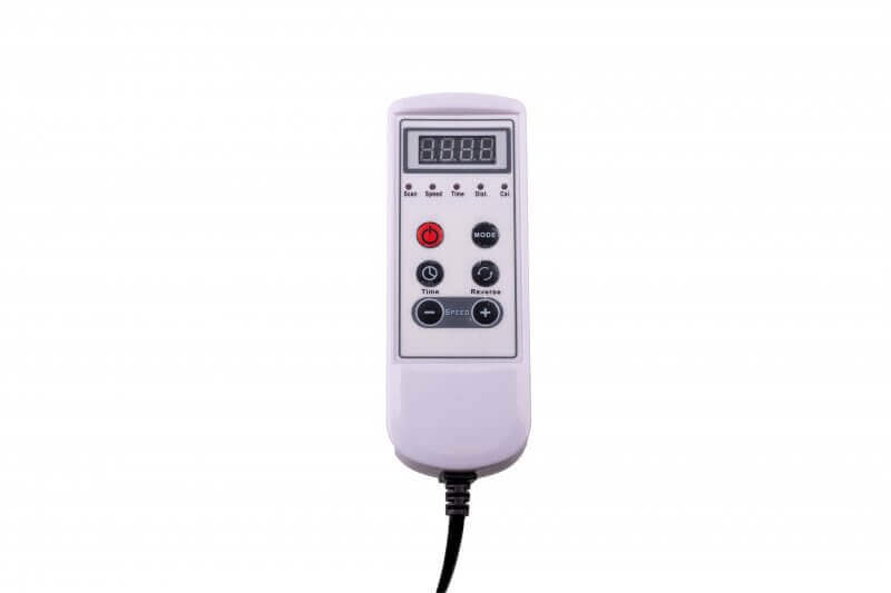 Bewegungstrainer passiv elektrisch Fernbedienung mit Display zur Steuerung von Tempo und Programmen für Reha, Arme & Beine
