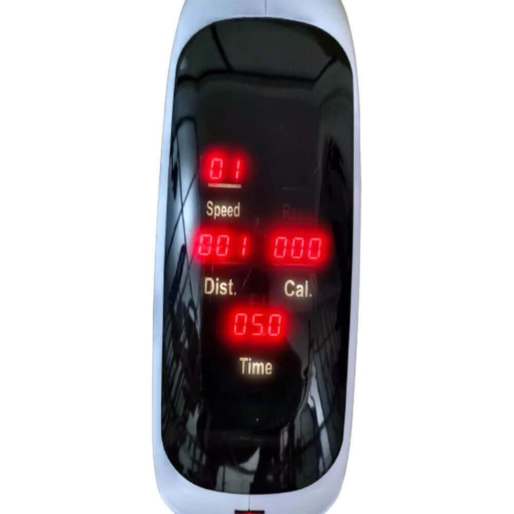  LED-Display am Bewegungstrainer elektrisch mit Anzeige für Speed, Distanz, Kalorien und Zeit
