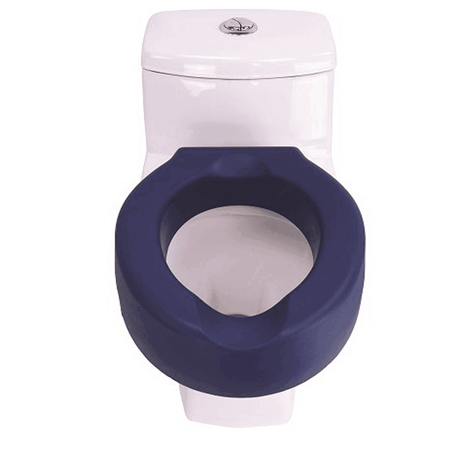 Toilettensitzerhöhung weich 10 cm aus PU, rutschfest, ergonomische WC-Sitzerhöhung für leichteres Aufstehen und Sitzen
