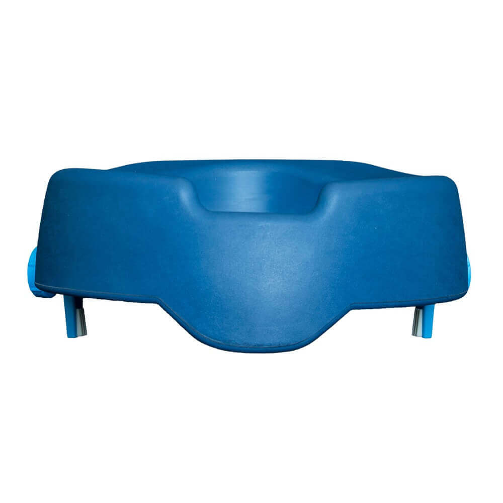 Toilettensitzerhöhung weich 10 cm aus PU, rutschfest, ergonomisch – komfortable WC-Sitzerhöhung in Blau