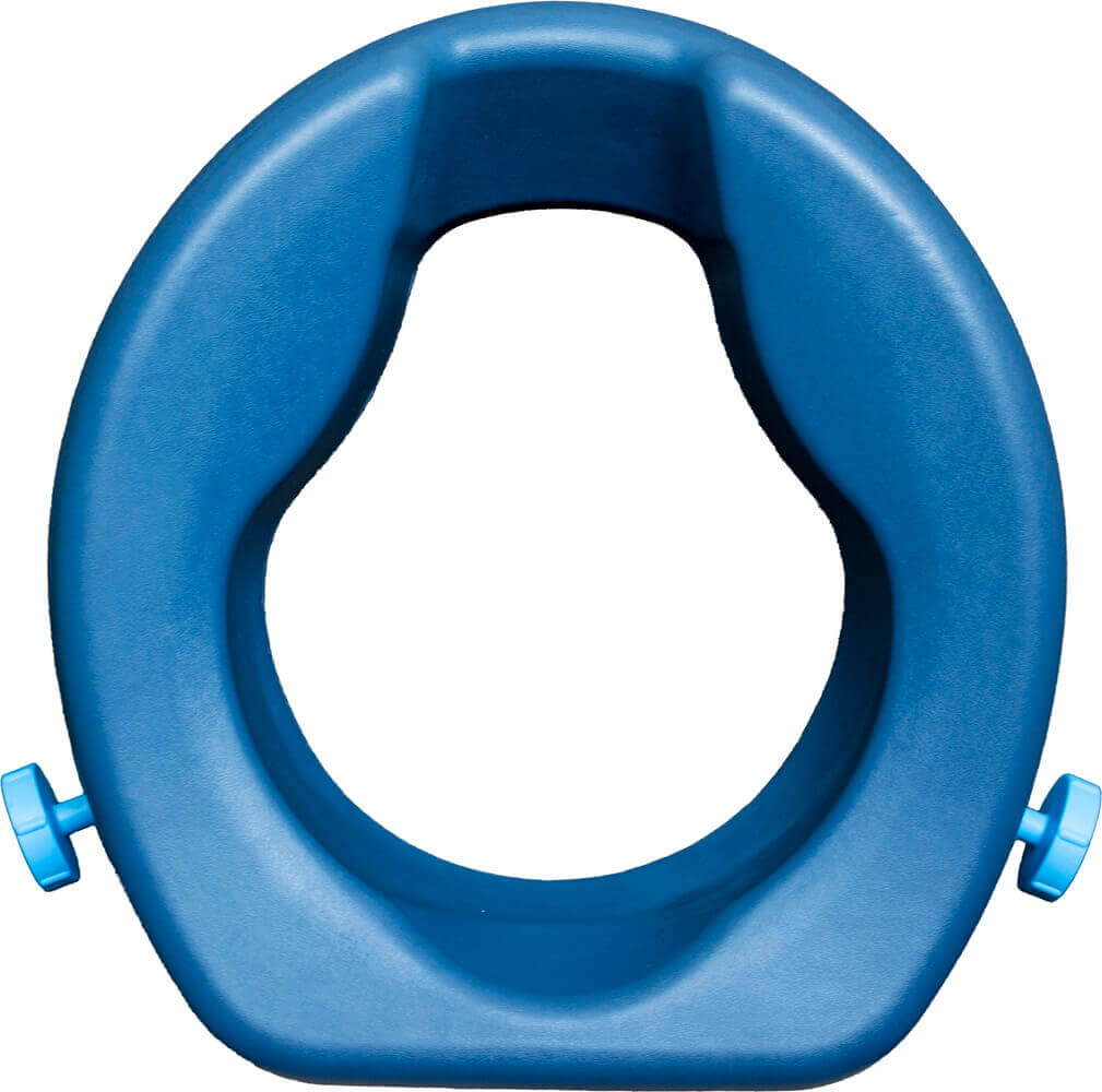 Toilettensitzerhöhung weich 10 cm aus PU, rutschfest, ergonomischer Sitzring für mehr Komfort und leichteres Aufstehen