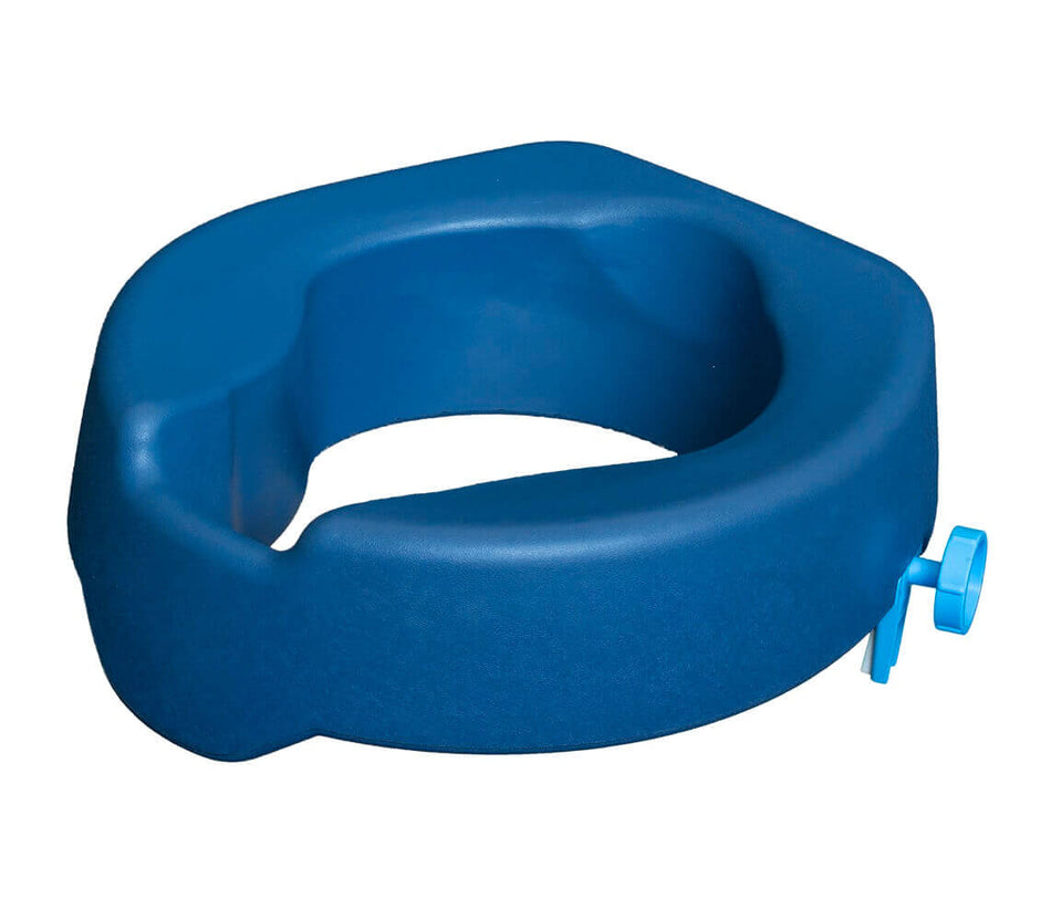 Toilettensitzerhöhung weich 10 cm aus PU rutschfest, ergonomische Sitzerhöhung mit Fixierung für mehr Komfort und sicheres Aufstehen