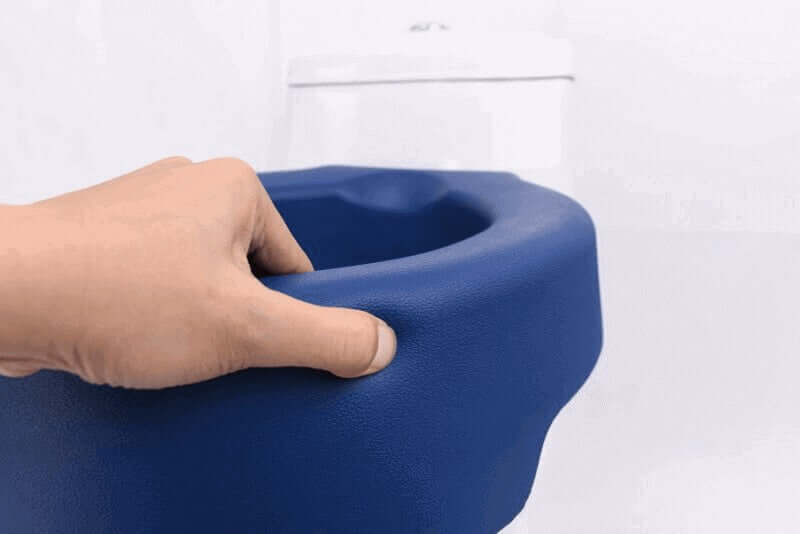 Toilettensitzerhöhung weich 10 cm aus PU rutschfest, weicher Aufsatz für WC, ergonomisch und komfortabel