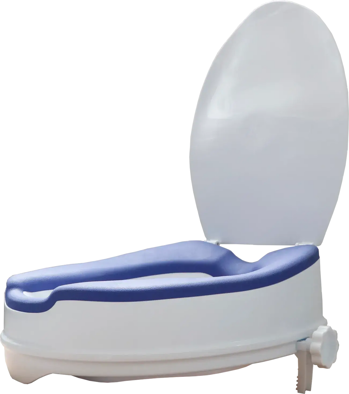 Toilettensitzerhöhung gepolstert mit abnehmbarem Deckel – ergonomische Sitzflächenerhöhung für Komfort und Sicherheit