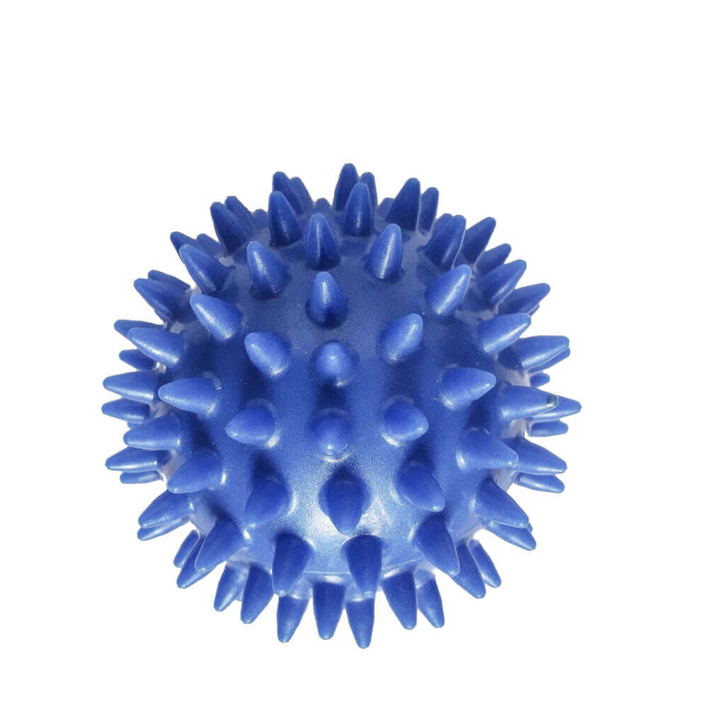 Igel Massageball blau – Noppenball für Selbstmassage, Therapie, Reha und Muskeltraining, fördert Durchblutung und Entspannung
