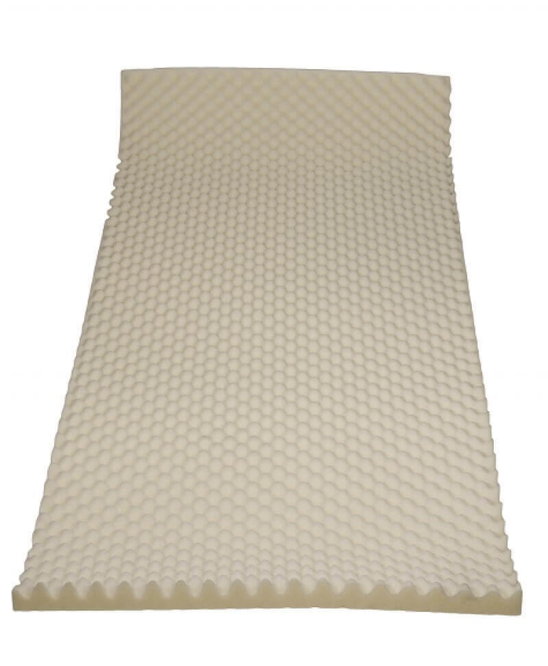 Matratzenauflage aus Noppenschaum als druckentlastender Topper für mehr Liegekomfort
