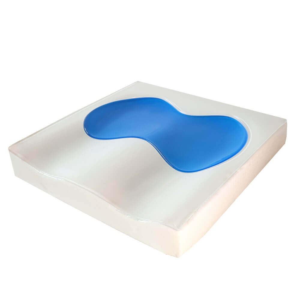 Antidekubitus Sitzkissen Gel-Schaum druckentlastend, ergonomisches Sitzkissen zur Dekubitusprophylaxe mit Gel-Einsatz