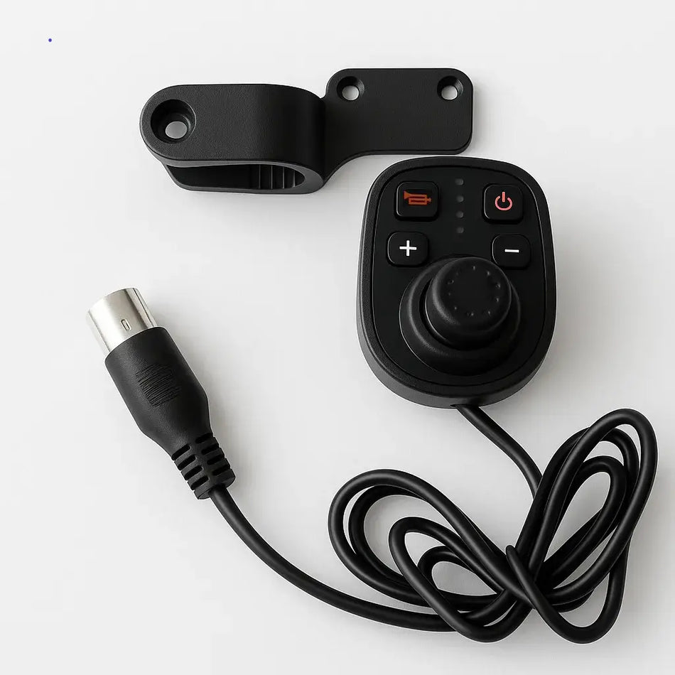 begleitsteuerung rollstuhl Hecksteuerung Antar mit Joystick und XLR/USB-Anschlusskabel