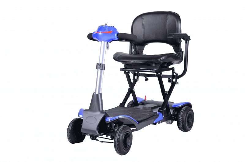 Elektro Scooter faltbar mit Sitz, 6 km/h, 18 km Reichweite, komfortabler Mobilitäts-Scooter für Alltag, Reisen und Einkaufen
