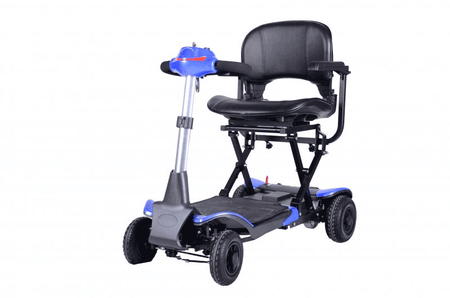 Elektro Scooter faltbar mit Sitz, 6 km/h, 18 km Reichweite, komfortabler Mobilitäts-Scooter für Alltag, Reisen und Einkaufen