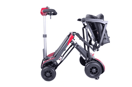 Elektro Scooter faltbar AT52314, klappbarer Elektroscooter mit Sitz und 18 km Reichweite, 6 km/h, mobilitätshilfe