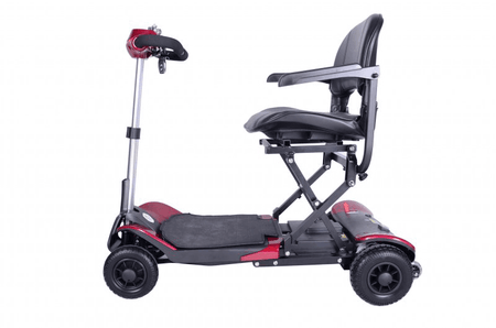 Elektro Scooter faltbar mit Sitz, 6 km/h und 18 km Reichweite, kompakt zusammenklappbar für Reisen und Alltag