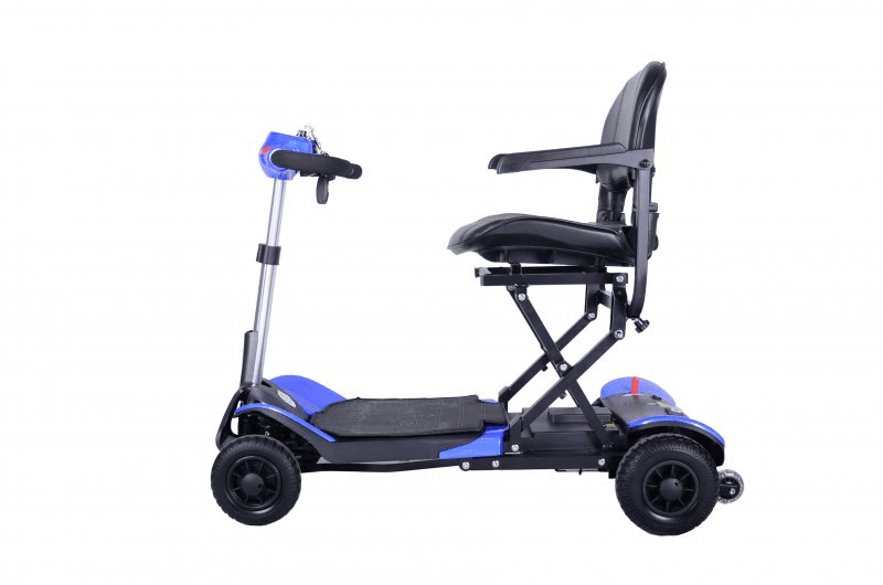 Elektro Scooter faltbar mit Sitz, 6 km/h, 18 km Reichweite, mobilitätshilfe für Alltag und Reisen