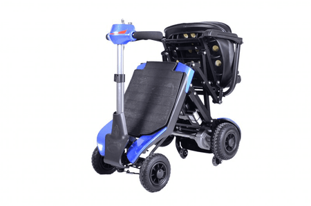 Elektro Scooter faltbar mit Sitz und Fernbedienung, 6 km/h, 18 km Reichweite, kompakt für Reisen und Alltag
