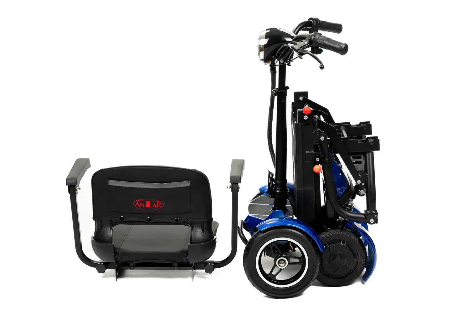 Elektromobil faltbar mit Sitz und Korb, 25 km Reichweite, leichtes klappbares Elektromobil Scooter AT52317
