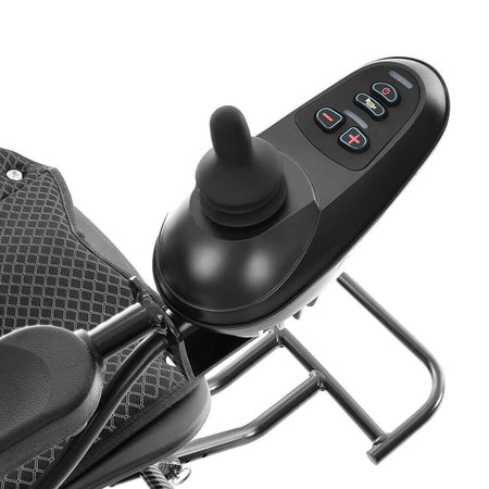 Elektrorollstuhl Carbon Joystick-Bedienung mit Tastenfeld am faltbaren Leichtgewicht-Rollstuhl, kompakte Steuerung