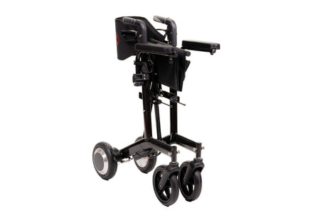 Elektrischer Rollator 2 in 1, faltbar mit 250W Motor, 6 km/h, 2-in-1 Rollator und Elektrorollstuhl, schwarz