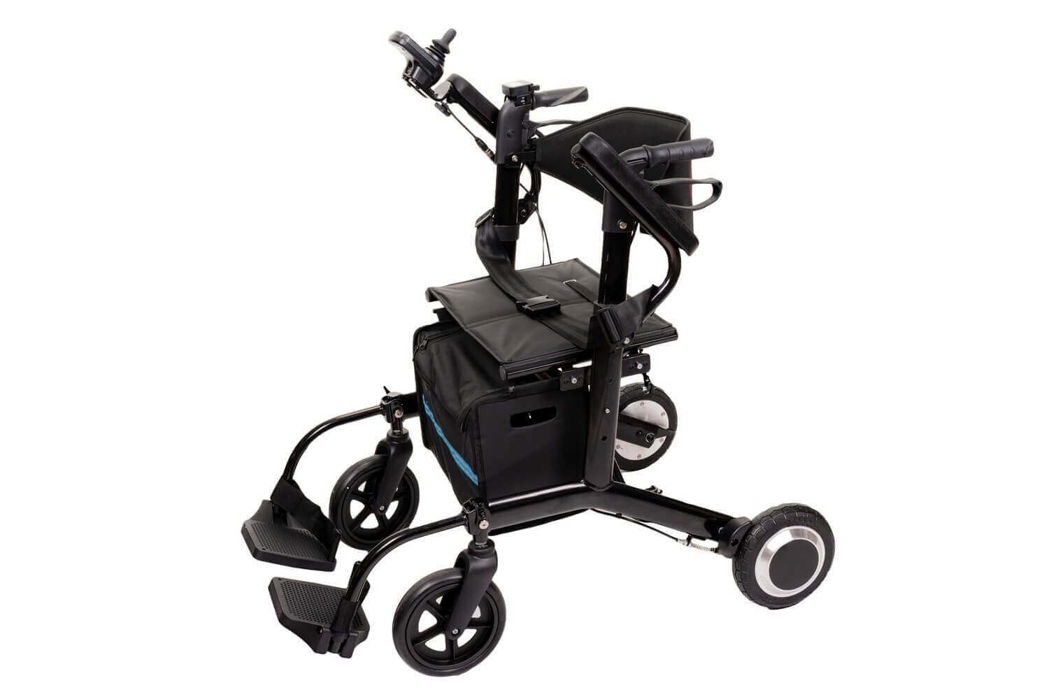 elektrischer Rollator 2 in 1 faltbar mit 250W Motor, 6 km/h, Rollator und Elektrorollstuhl, kompakt für Alltag und Reisen