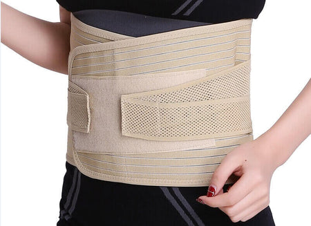 Rückenorthese Lendenstütze zur Stabilisierung der Lendenwirbelsäule, atmungsaktive Rückenbandage bei Rückenschmerzen und Bandscheibe