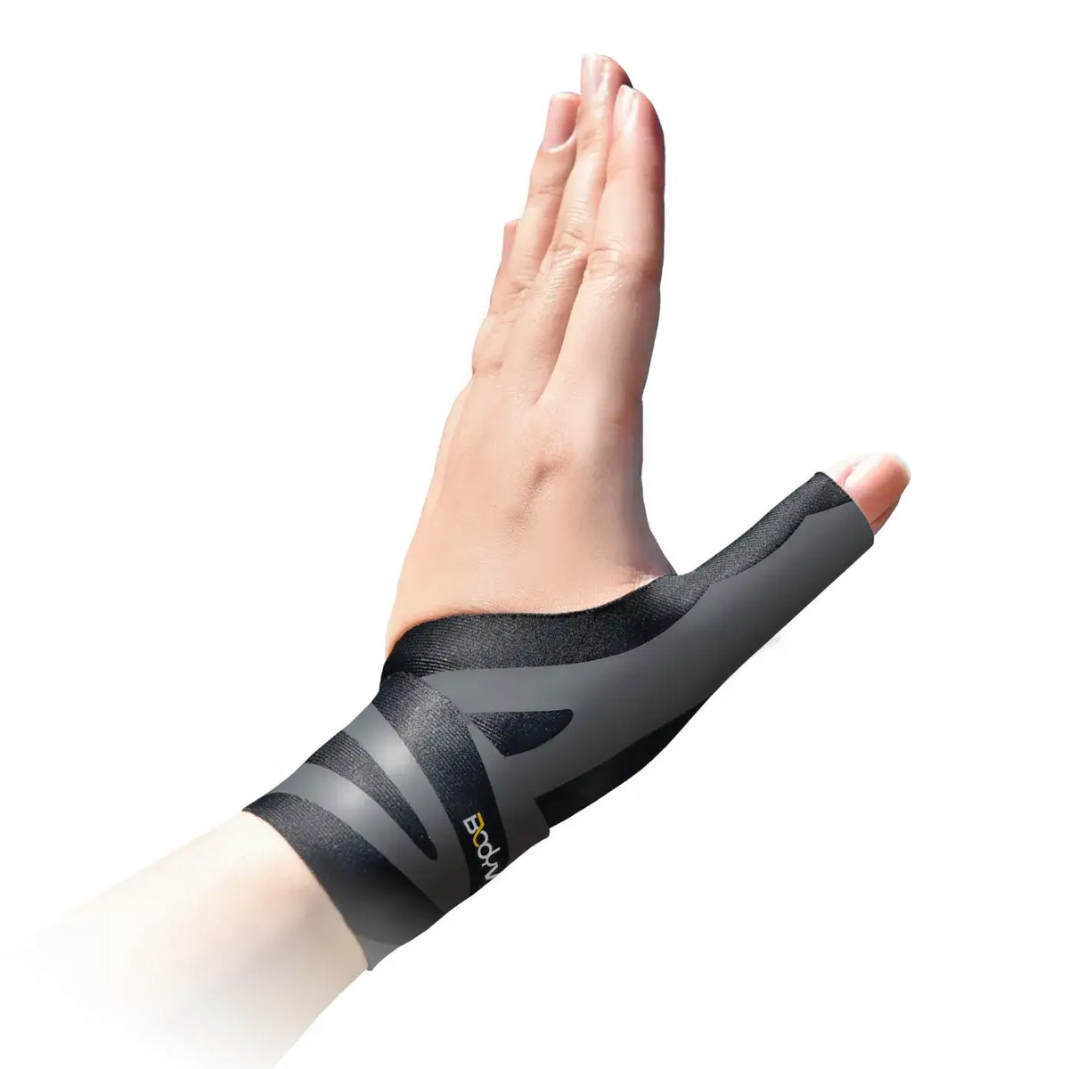 Daumenorthese mit integrierten Tapes zur Stabilisierung von Daumen und Handgelenk – leichte, flexible Stütze am Handgelenk
