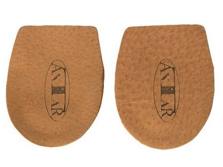 Fersenpolster Leder Latex – orthopädische Fersenkissen für Herren, Druckentlastung bei Fersensporn, 1 Paar