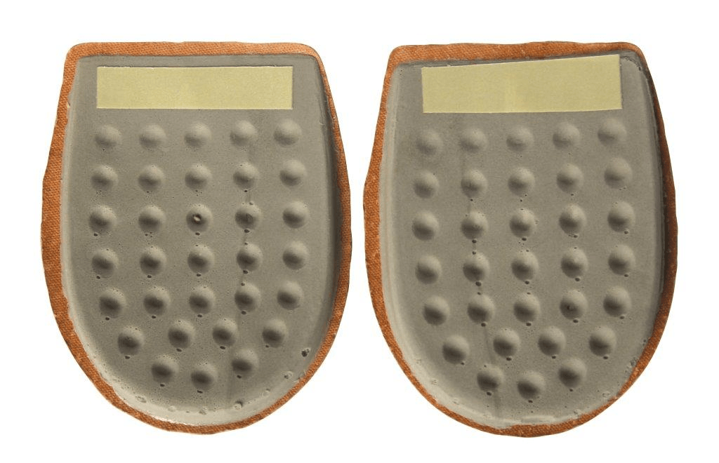 fersenpolster aus Leder & Latex für Damen, orthopädische Fersenpolster mit Noppen, Stoßdämpfung und Komfort im Schuh