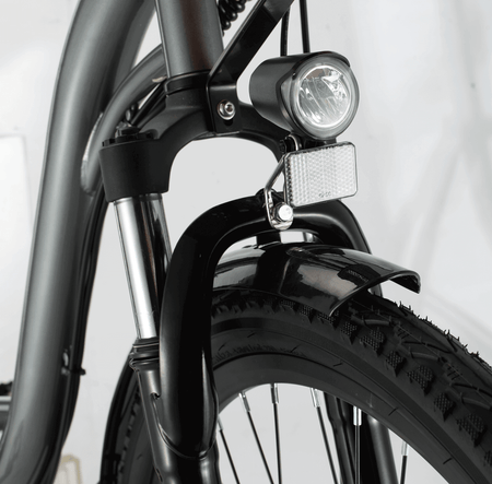 Damen E-Bike 26 Zoll NE10 City E-Bike – Vordergabel mit LED-Scheinwerfer, Reflektor und Schutzblech
