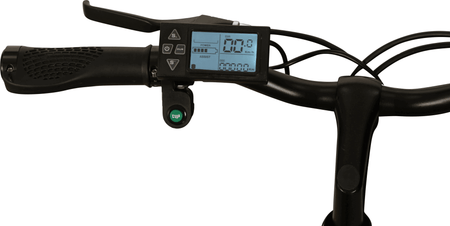 Damen E-Bike 275 Zoll Display am Lenker – City E-Bike Bedienpanel mit LCD-Anzeige und Schalter