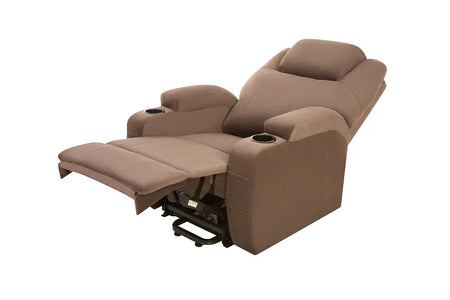 aufstehsessel elektrisch Pro AT56251 mit Liegefunktion, Massage- und Wärmefunktion, Komfortsessel mit Aufstehhilfe in Beige