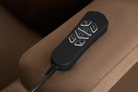 Fernbedienung für aufstehsessel elektrisch mit Massage-, Wärme- und Aufstehhilfe-Funktionen am Sesselarm