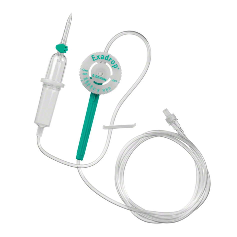 B. Braun Exadrop® Infusionsgerät mit Präzisions-Tropfenregler, 150 cm | Packung (1 Stück)