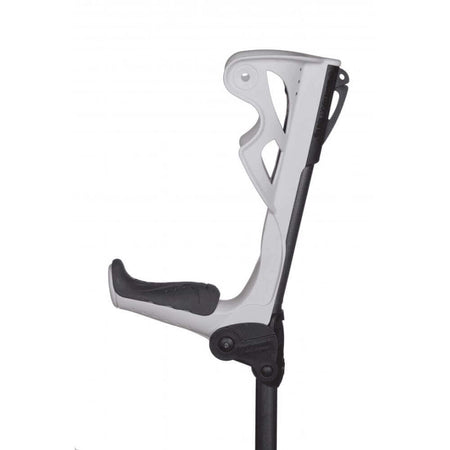 Unterarmgehstütze Ergodynamic mit Stoßdämpfung ergonomisch – ergonomische Unterarmgehstütze mit integriertem Stoßdämpfer, grau-schwarz