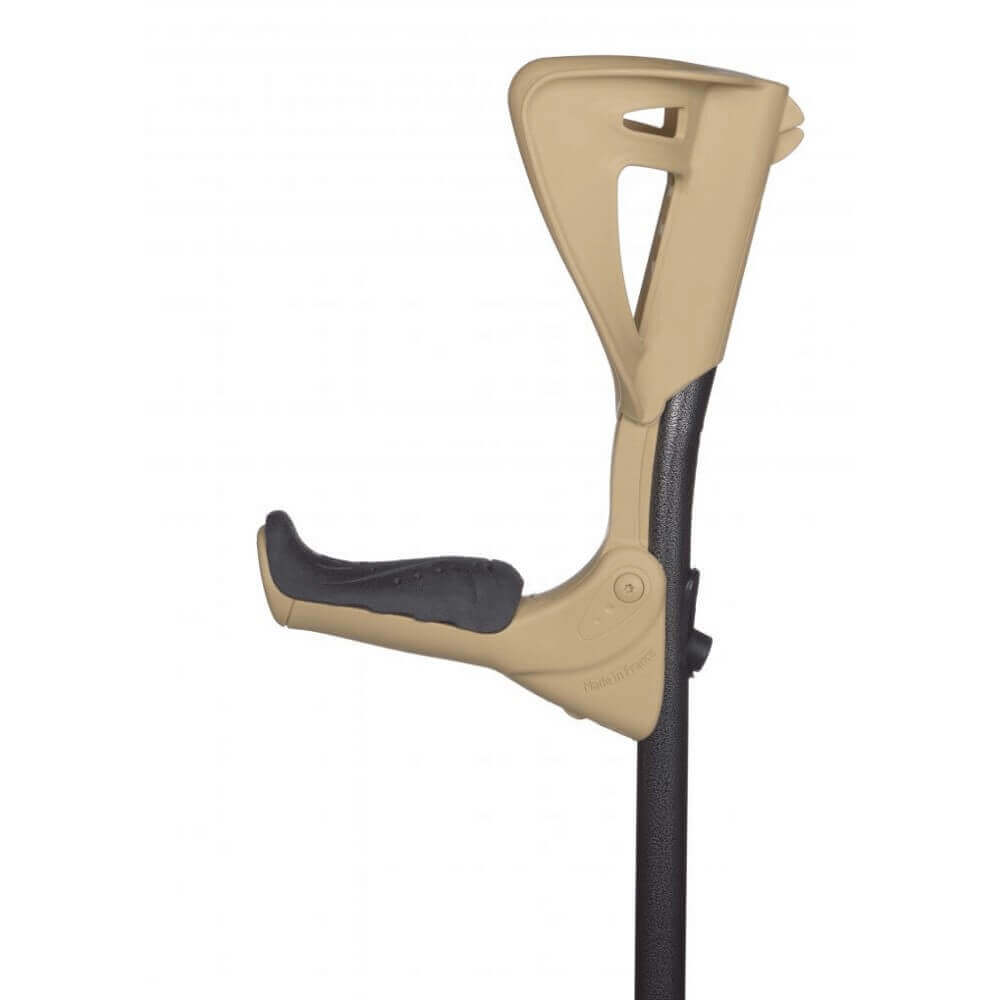 Unterarmgehstütze ergonomisch ERGOTECH mit klappbarem Griff und höhenverstellbarer Unterarmmanschette, platzsparend