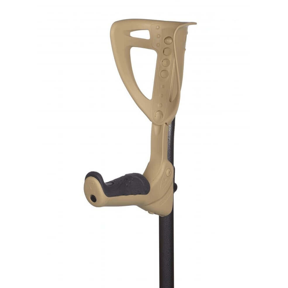 Unterarmgehstütze ergonomisch ERGOTECH mit klappbarem Griff und höhenverstellbarer Unterarmmanschette, platzsparend