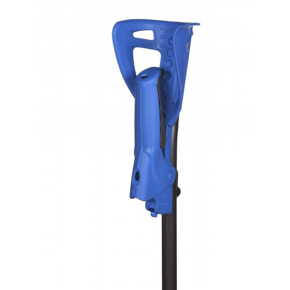 Unterarmgehstütze ergonomisch ERGOTECH mit klappbarem Griff, höhenverstellbarer Unterarmmanschette, blau