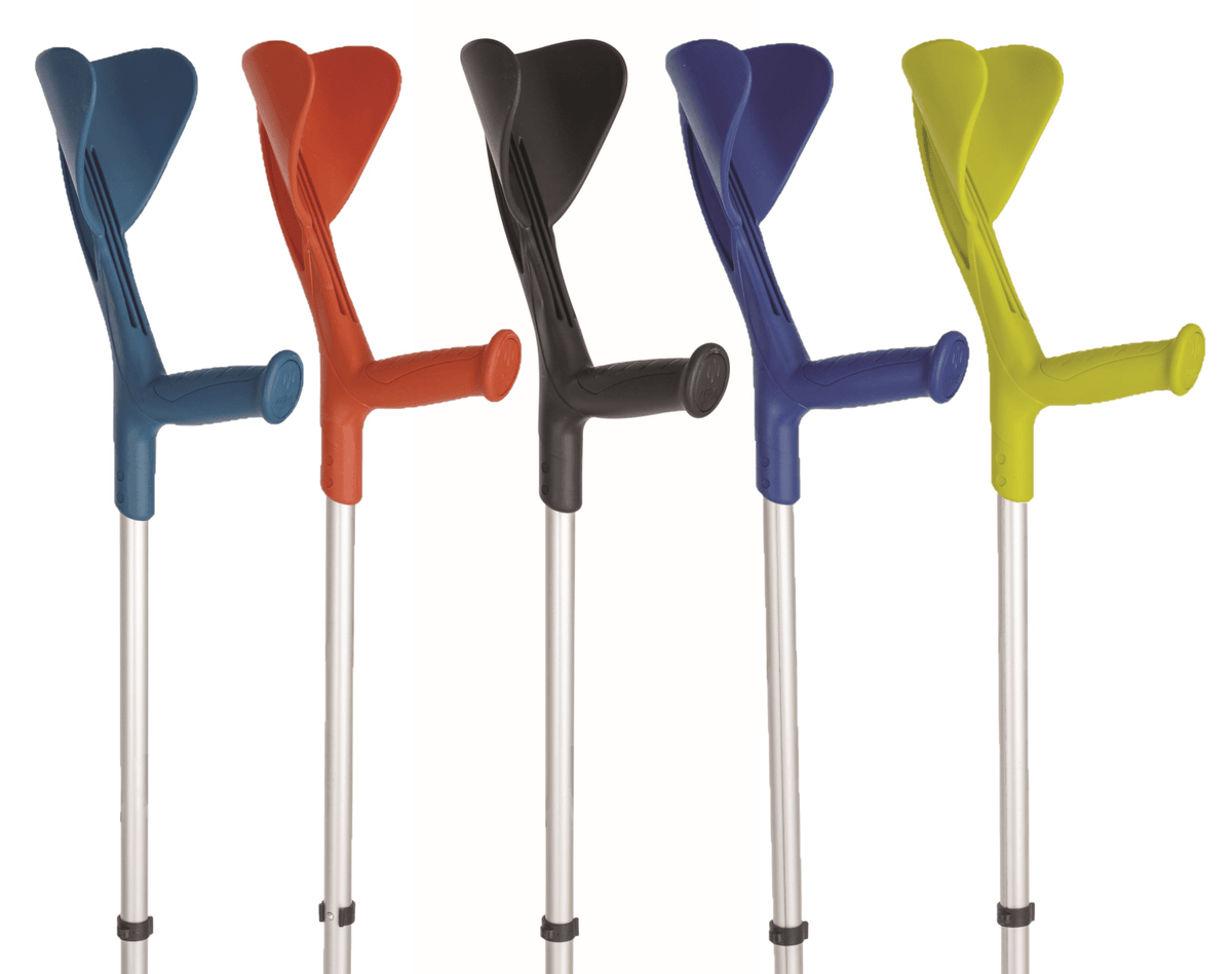 Unterarmgehstützen ergonomisch Evolution von Herdegen, höhenverstellbar bis 130 kg, in verschiedenen Farben