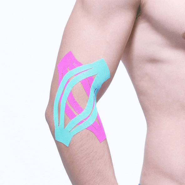 Kinesiologisches Tape Großpackung Maxtaping A+ am Oberschenkel – Sporttape zur Stabilisierung von Muskeln, Gelenken und Sehnen