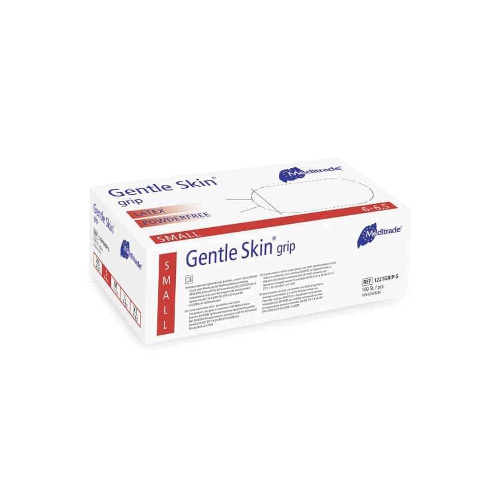 Untersuchungshandschuh Meditrade Gentle Skin Grip Latex, griffig, besonders weich, für Dentalchirurgie, Größe Small