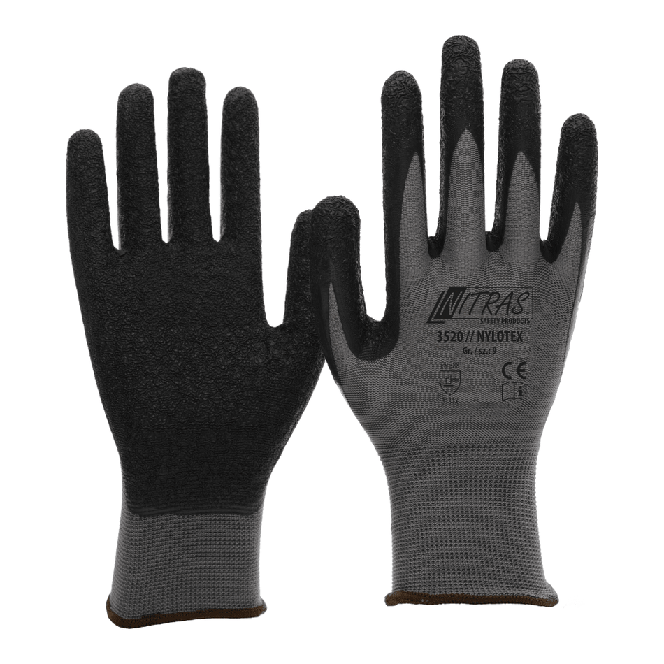 Nitras Nylotex, Nylonhandschuhe mit Latex-Beschichtung