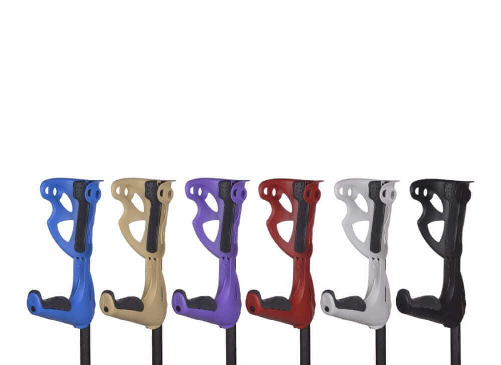 Unterarmgehstütze Opti-Comfort in 6 Farben – ergonomisch, stoßdämpfend und rutschfest mit patentierter Krückenkapsel