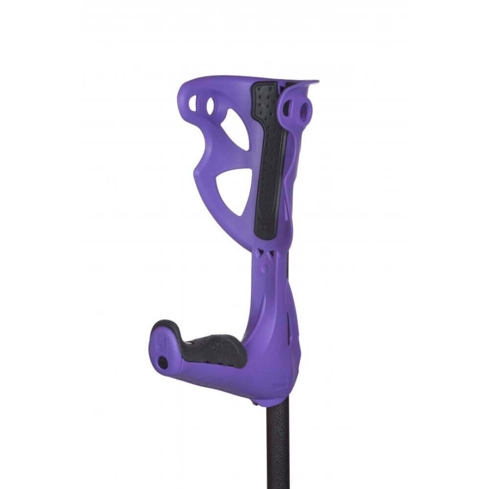 Unterarmgehstütze Opti-Comfort ergonomisch stoßdämpfend mit patentierter Krückenkapsel, rutschfest und leise – violett