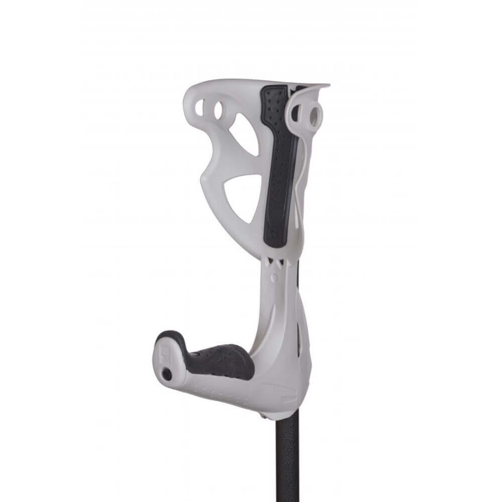 Unterarmgehstütze Opti-Comfort ergonomisch stoßdämpfend mit rutschfester, vibrationsdämpfender Krückenkapsel – leise und stabil