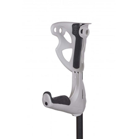 Unterarmgehstütze Opti-Comfort ergonomisch stoßdämpfend mit rutschfester, vibrationsdämpfender Krückenkapsel – leise und stabil