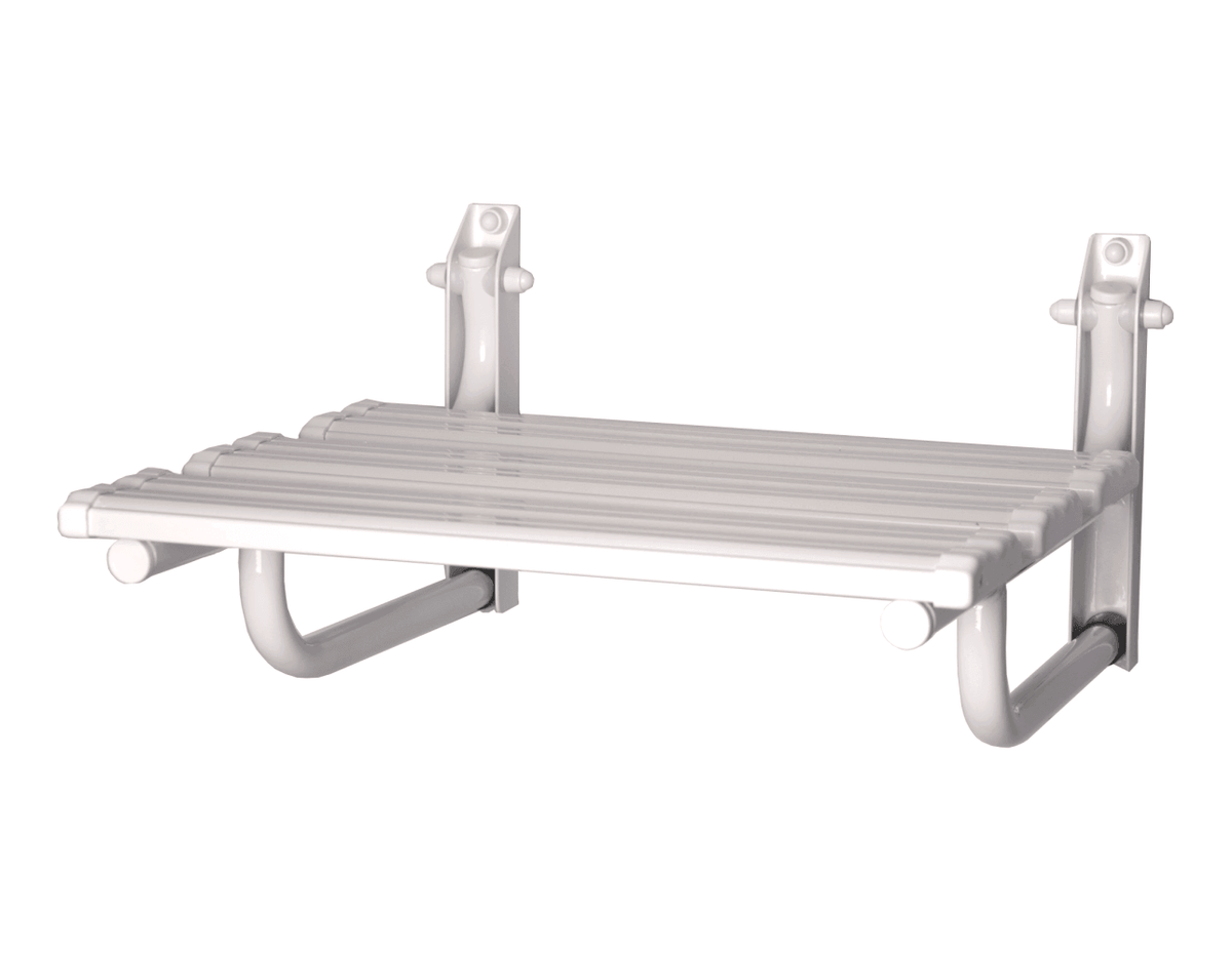 Klappbarer Duschsitz zur Wandmontage, stabiler klappbarer Duschsitz für barrierefreie Dusche, platzsparender Duschklappsitz