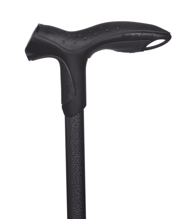 Gehstock mit anatomischem Griff – Antar Soft Step, stoßdämpfend, rutschfest, Aluminium, ergonomischer Komfortgriff